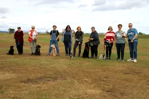 Susan and Lorna posing with members