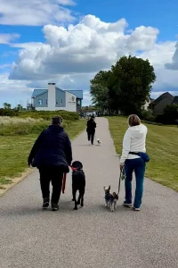 Lorna and clients on a Teen Walk