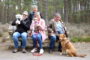 Clients posing with Lorna Templeton