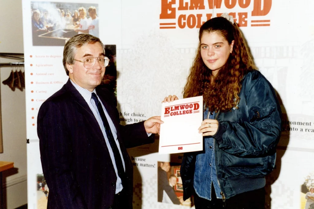 Susan Berryman receiving her Animal Care certificate